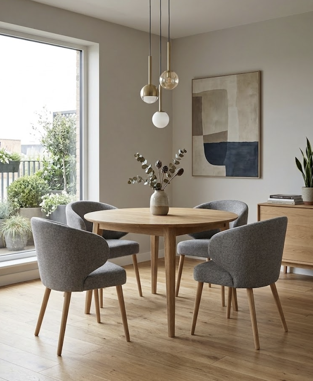 Stół dębowy okrągły rozkładany PR06 - obrazek 4