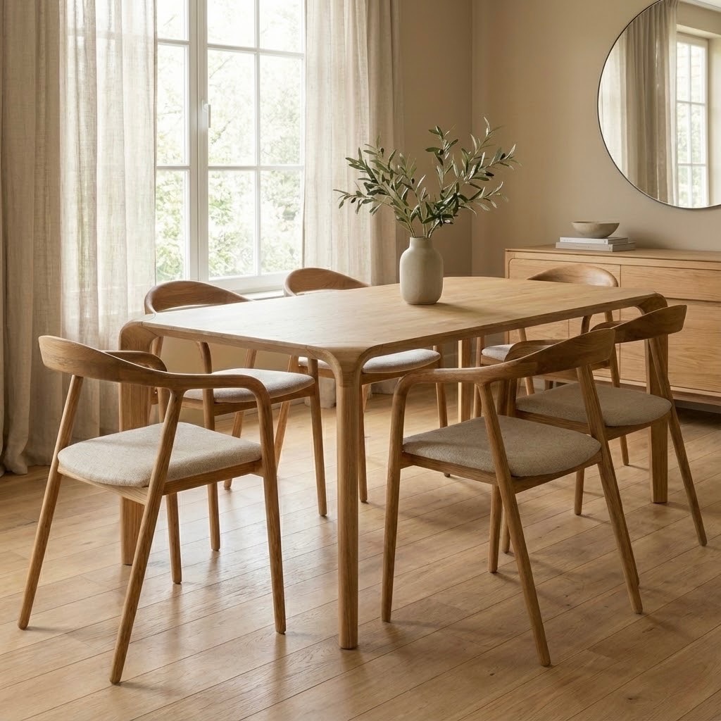 Stół dębowy nierozkładany AW12 - obrazek 4