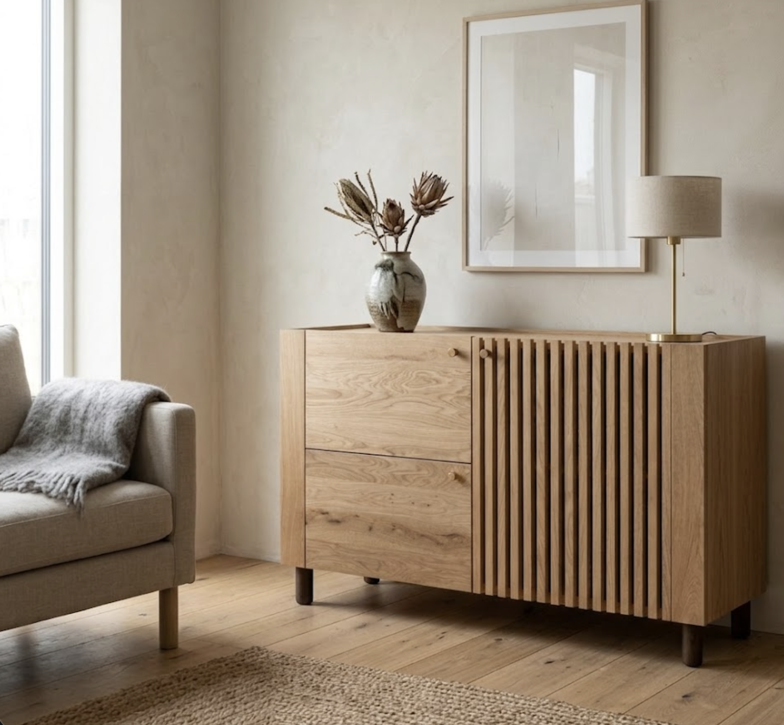 Komoda dębowa ZE86 - obrazek 2